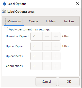 !Label Bandwidth