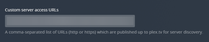 !Settings - Network - Custom server access URLs