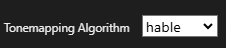!Settings - Transcoder - Tone Mapping Algorithm