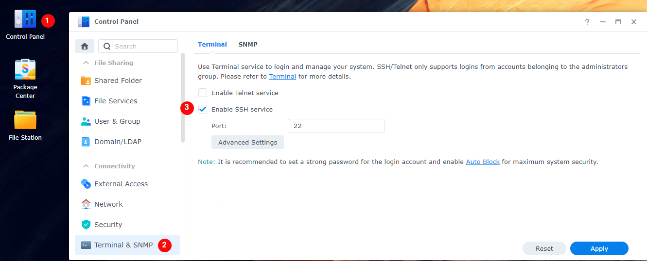 !synology-control-panel