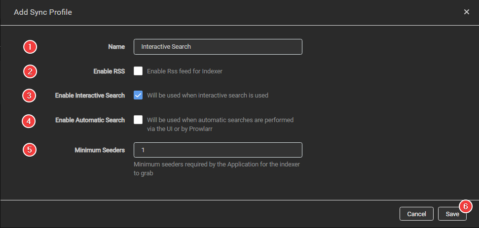 Sync Profile Automatic Search