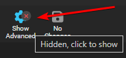 Unhide Advanced