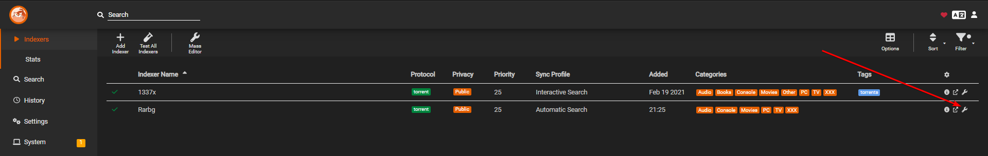 Select Indexer