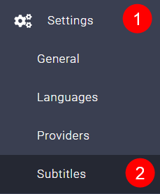 !Settings => Subtitles