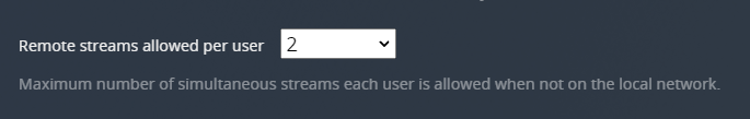 !Settings - Network - Remote streams allowed per user