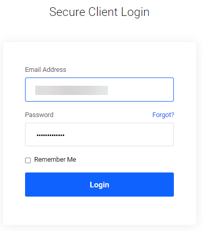 !Client Area Login