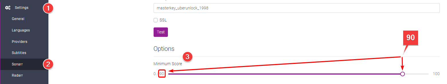 !Sonarr: Minimum Score