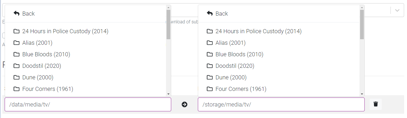 !Sonarr Path Mappings Mapped