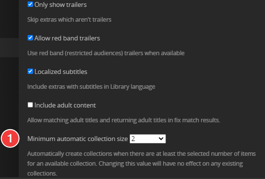 !Plex Settings - Libraries - Movies