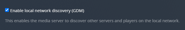 !Settings - Network - Enable local network discovery (GDM)