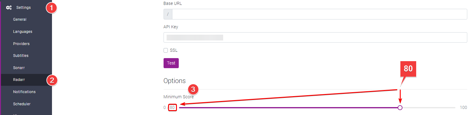 !Radarr: Minimum Score